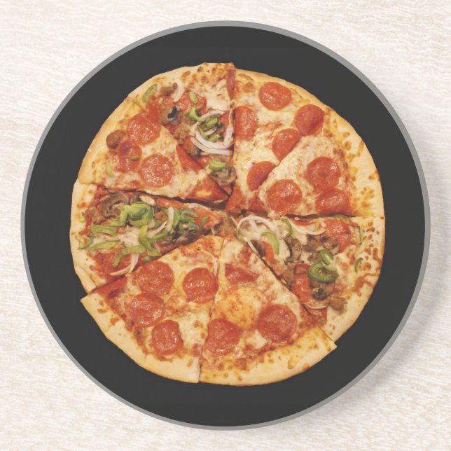 Posavasos De Arenisca Pizza Lovers Coaster (Frente)