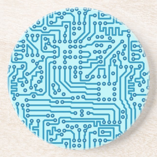 Posavasos De Arenisca Placa de circuito electrónica de Digitaces (Frente)