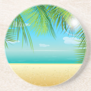 Posavasos De Arenisca Playa tropical