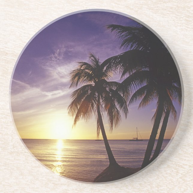 Posavasos De Arenisca Playas de Negril, Jamaica 3 (Frente)