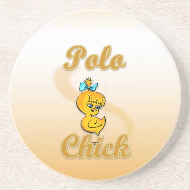 Posavasos De Arenisca Polo Chick (Frente)