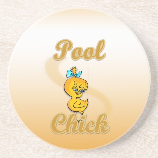 Posavasos De Arenisca Pool Chick (Frente)
