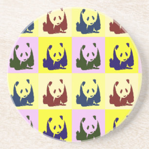 Posavasos De Arenisca Pop Art Baby Pandas