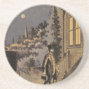 Posavasos De Arenisca Portada de libro antiguo Doctor Dunlop's Family Pr