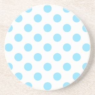 Posavasos De Arenisca Pos de polka azul y blanco