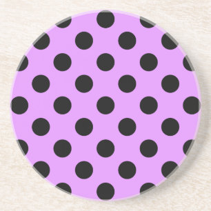 Posavasos De Arenisca Pos de polka negra en lila