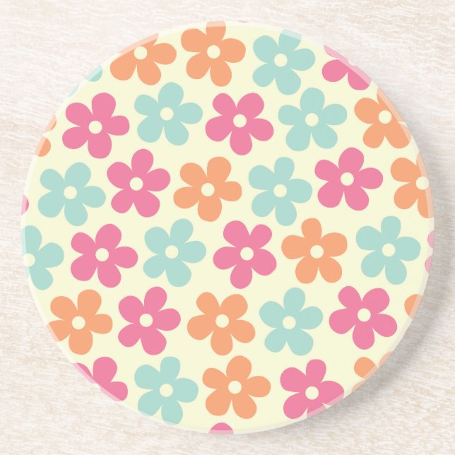 Posavasos De Arenisca Potencia de flor (Frente)