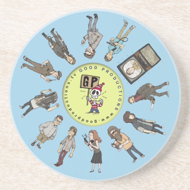 Posavasos De Arenisca Práctico de costa 1 del carácter del GP (Frente)