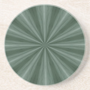 Posavasos De Arenisca Práctico de costa abstracto verde del starburst