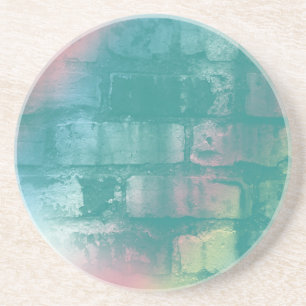 Posavasos De Arenisca Práctico de costa colorido del ladrillo