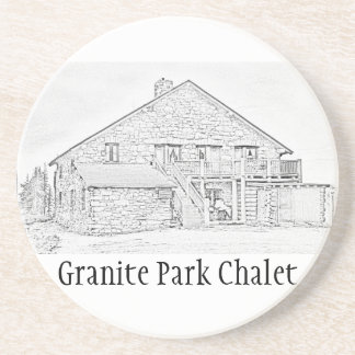 Posavasos De Arenisca Práctico de costa conmemorativo del chalet del
