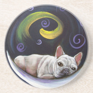 Posavasos De Arenisca Práctico de costa de la luna de Frenchie