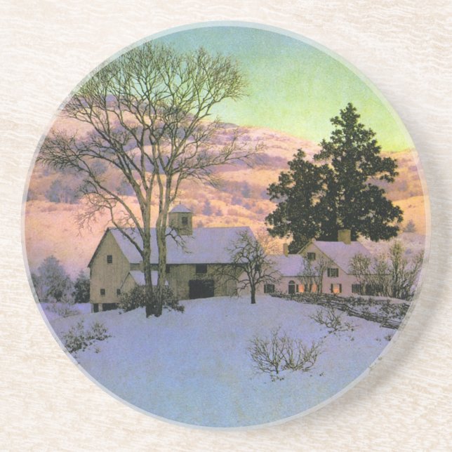 Posavasos De Arenisca Práctico de costa de la posluminiscencia (Frente)