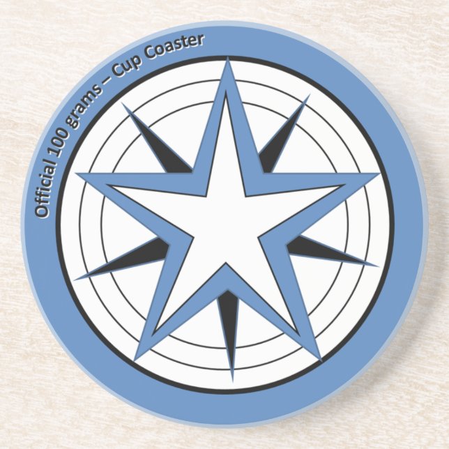 Posavasos De Arenisca Práctico de costa de la taza de la estrella (Frente)