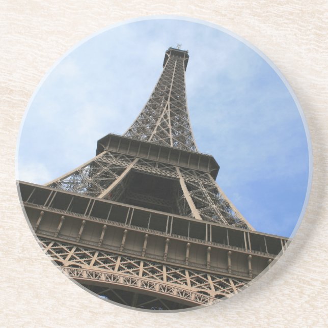 Posavasos De Arenisca Práctico de costa de la torre Eiffel (Frente)