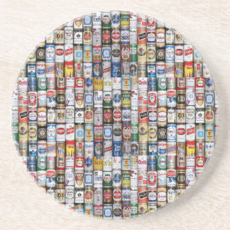 Posavasos De Arenisca Práctico de costa de las latas de cerveza