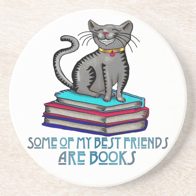 Posavasos De Arenisca Práctico de costa de los mejores amigos (Frente)