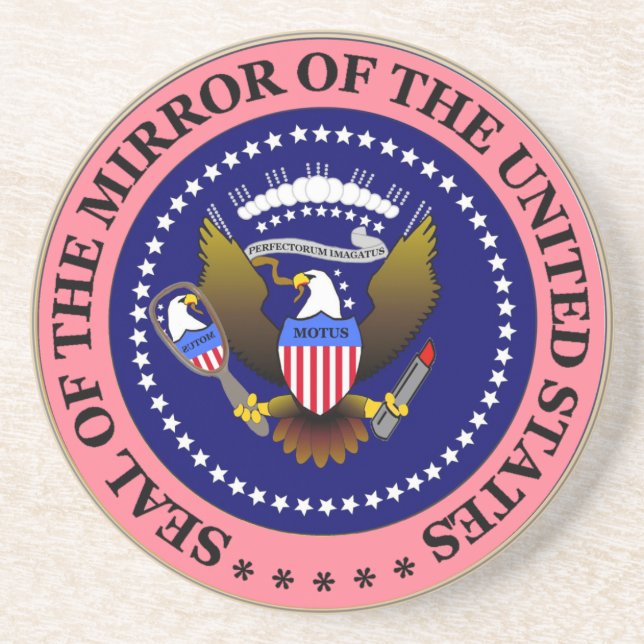 Posavasos De Arenisca Práctico de costa de MOTUS SEAL-PINK (Frente)