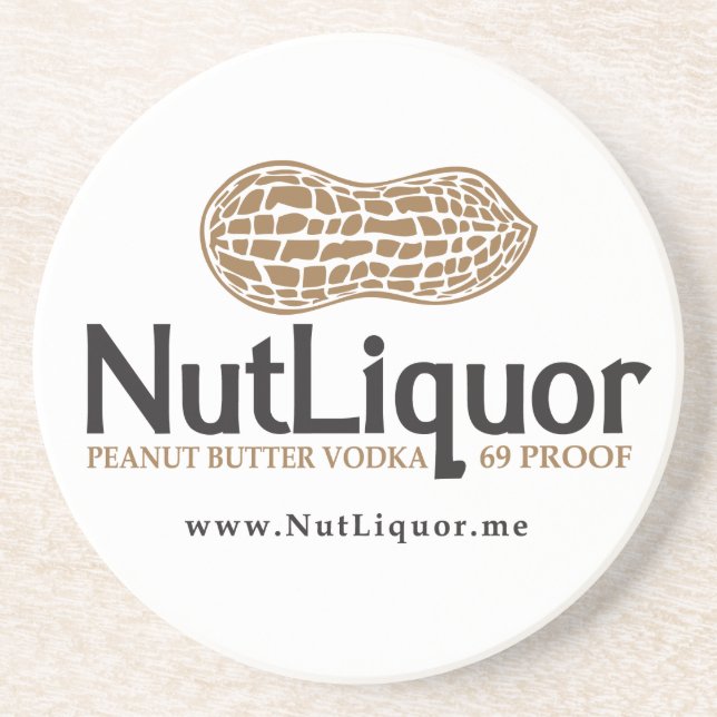 Posavasos De Arenisca Práctico de costa de NutLiquor (Frente)