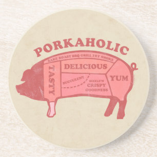Posavasos De Arenisca Práctico de costa de Porkaholic