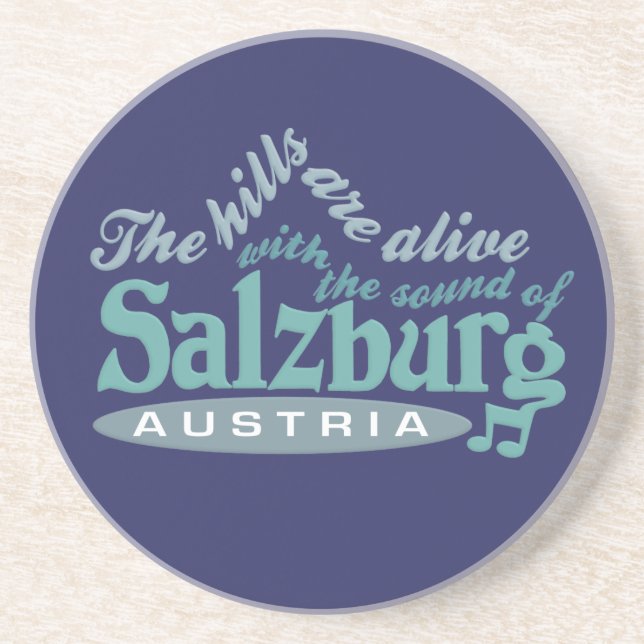 Posavasos De Arenisca Práctico de costa de Salzburg (Frente)