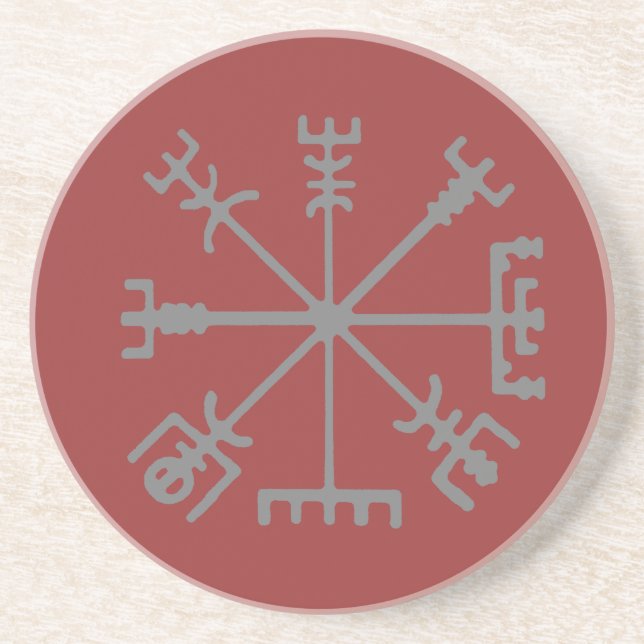 Posavasos De Arenisca Práctico de costa de Vegvisir (Frente)