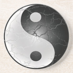 Posavasos De Arenisca Práctico de costa de Yin Yang