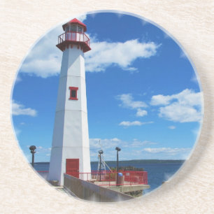 Posavasos De Arenisca Práctico de costa del arte del faro