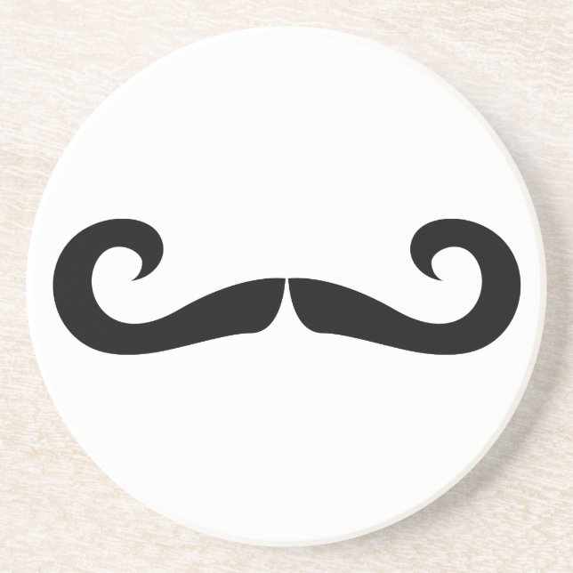Posavasos De Arenisca Práctico de costa del bigote (Frente)