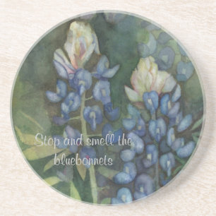 Posavasos De Arenisca Práctico de costa del Bluebonnet de Tejas