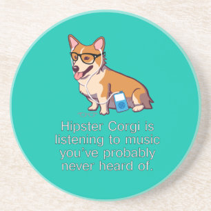 Posavasos De Arenisca Práctico de costa del Corgi del inconformista