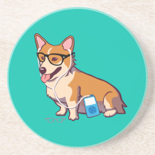 Posavasos De Arenisca Práctico de costa del Corgi del inconformista (si