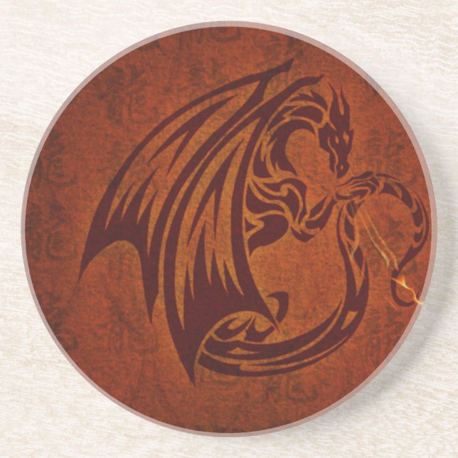 Posavasos De Arenisca Práctico de costa del dragón (Frente)