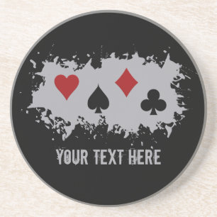 Posavasos De Arenisca Práctico de costa del personalizado del chapoteo