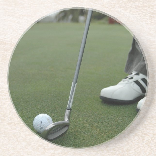 Posavasos De Arenisca Práctico de costa del Putter (Frente)