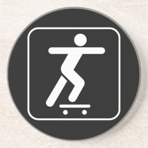 Posavasos De Arenisca Práctico de costa del símbolo que anda en