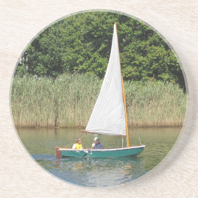 Posavasos De Arenisca Práctico de costa del velero 4 (Frente)