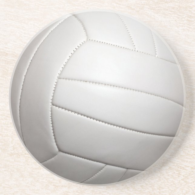 Posavasos De Arenisca Práctico de costa del voleibol (Frente)