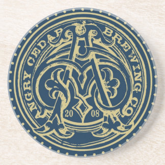 Posavasos De Arenisca Práctico de costa enojado del cedro