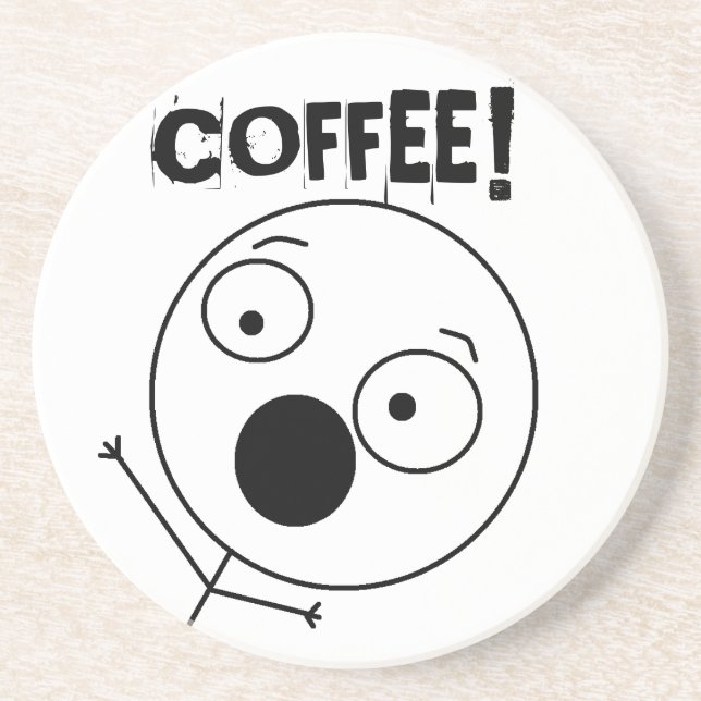 Posavasos De Arenisca Práctico de costa loco del individuo (Frente)