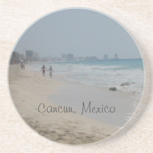 Posavasos De Arenisca Práctico de costa mexicano de la playa