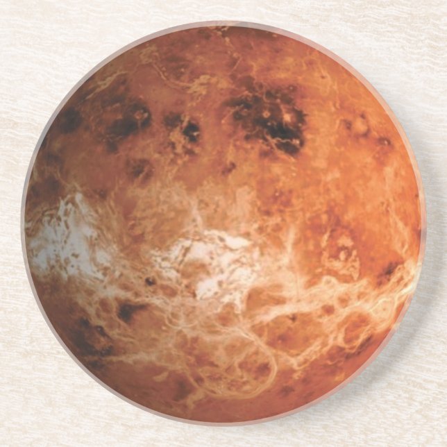 Posavasos De Arenisca Práctico de costa planetario - Venus (Frente)