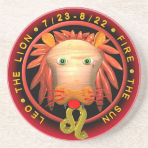 Posavasos De Arenisca Práctico de costa redondo del zodiaco de Valxart