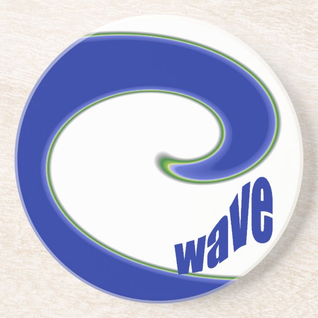 Posavasos De Arenisca Prácticos de costa de la onda de marea (Frente)