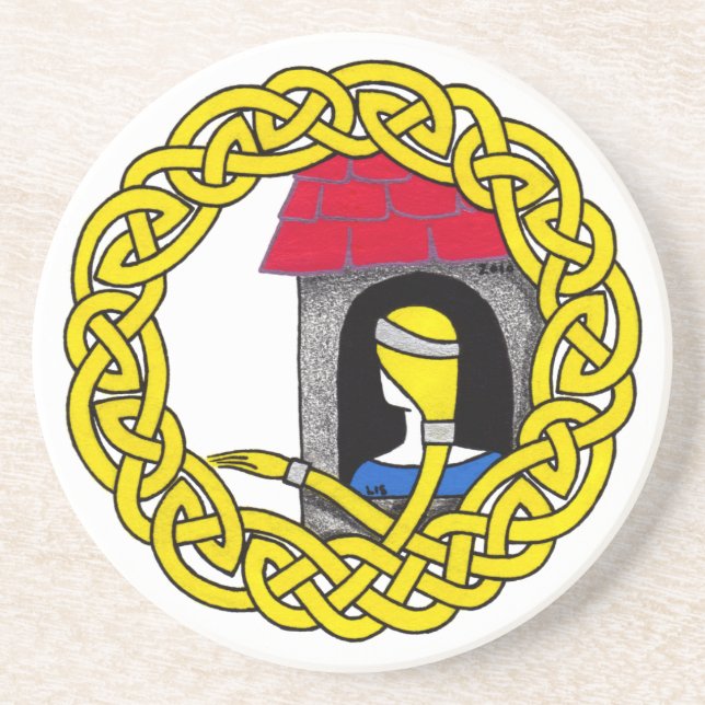 Posavasos De Arenisca Prácticos de costa de Rapunzel (Frente)