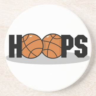 Posavasos De Arenisca Prácticos de costa del baloncesto de los aros