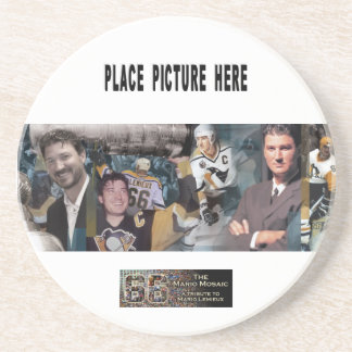 Posavasos De Arenisca Prácticos de costa del mosaico de Mario con la