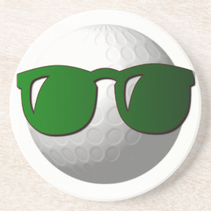 Posavasos De Arenisca Prácticos de costa frescos de la pelota de golf