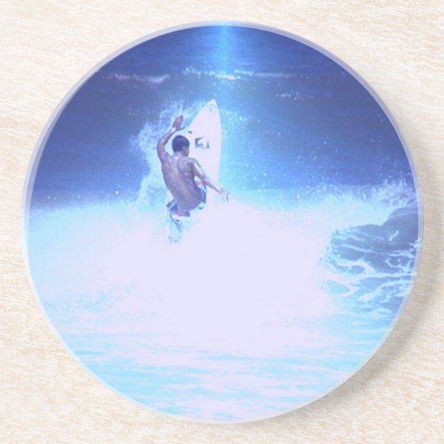 Posavasos De Arenisca Prácticos de costa grandes de las ondas que (Frente)