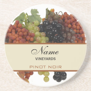 Posavasos De Arenisca Prácticos de costa personalizados del vino